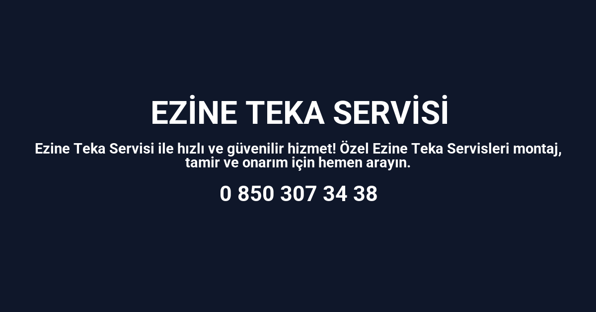 Ezine Teka Servisi
